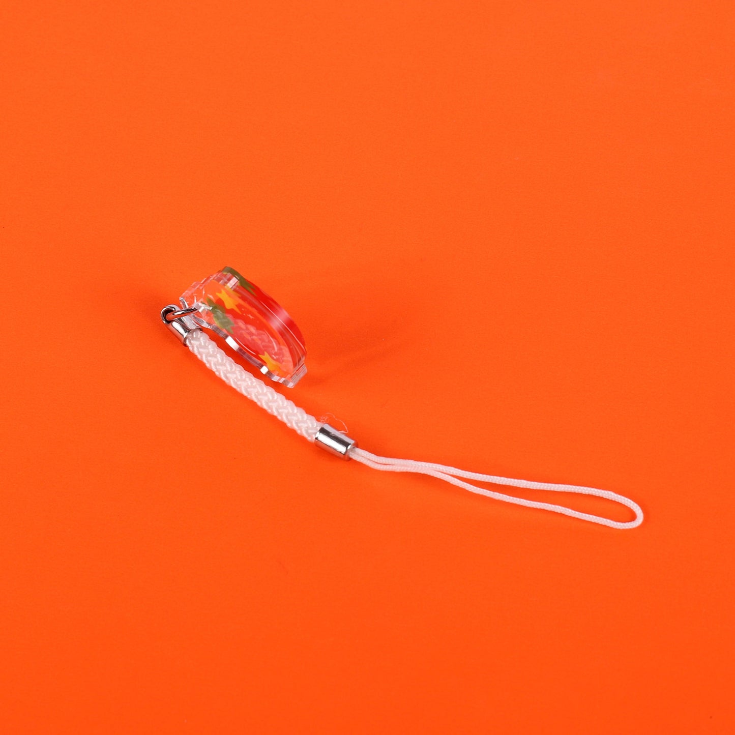 Tomato Button Phone Charm