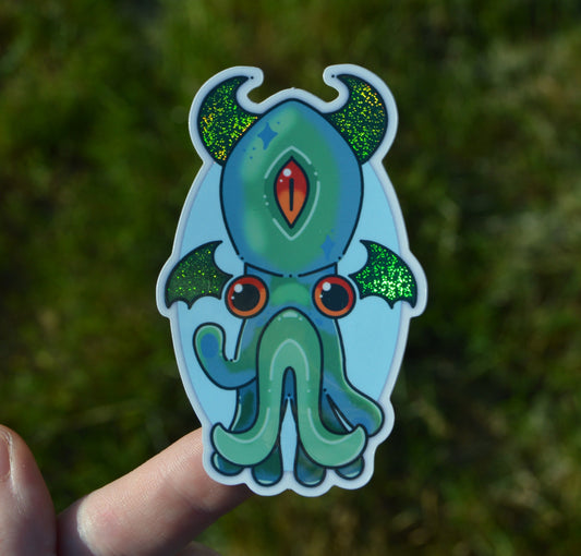 Cthulhu Squid Sticker