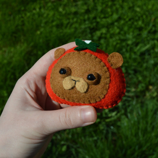 Bear Tomato Keychain