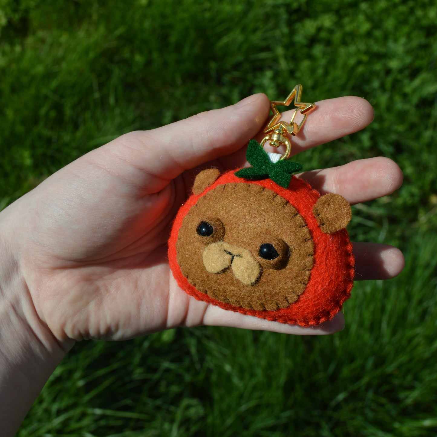 Bear Tomato Keychain