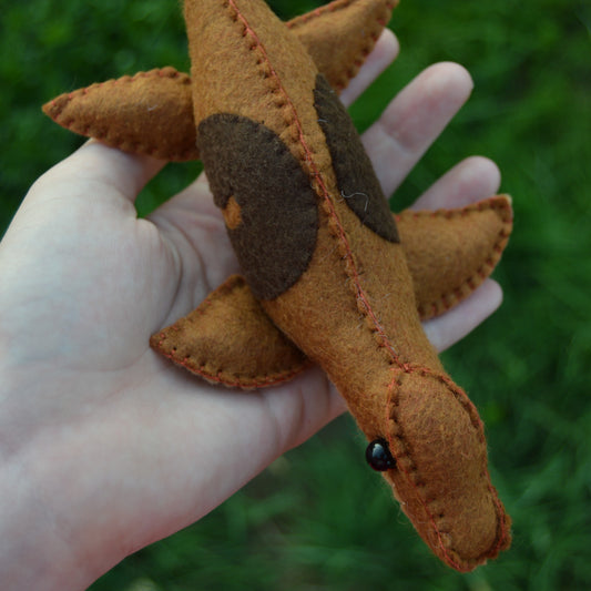 Chocolate Swirl Mosasaurus Plush