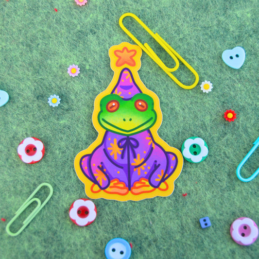 Wizard Frog Sticker