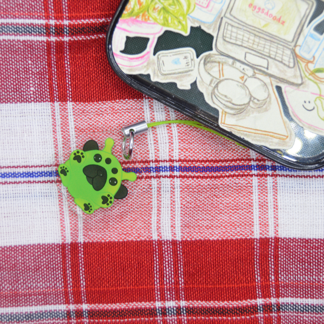 New Alien Dog Phone Charm