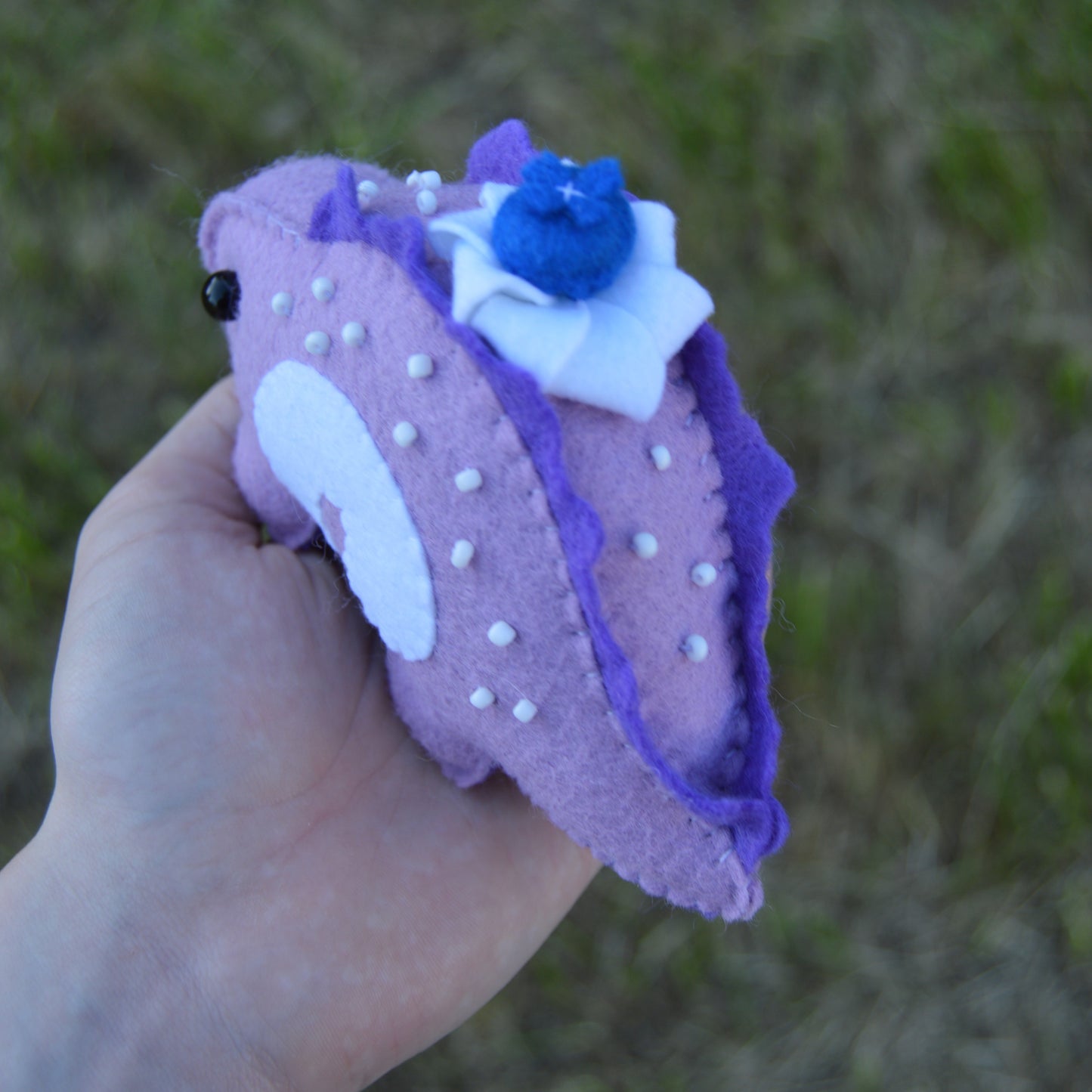 Blueberry Roll Cake Stegosaurus